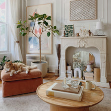 Load image into Gallery viewer, Nicole Table Lamp in living room.
