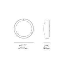 Load image into Gallery viewer, Niki Outdoor LED Ceiling/Wall Light - line drawing.
