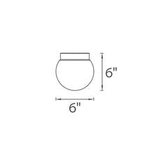 Load image into Gallery viewer, Niveous LED Flush Mount Ceiling Light - line drawing.

