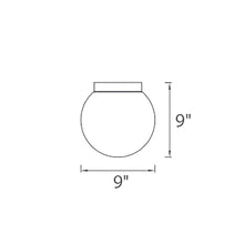 Load image into Gallery viewer, Niveous LED Flush Mount Ceiling Light - line drawing.
