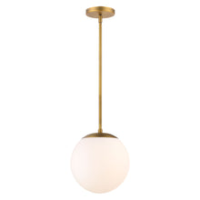 Load image into Gallery viewer, Niveous LED Pendant Light in Large/Aged Brass.
