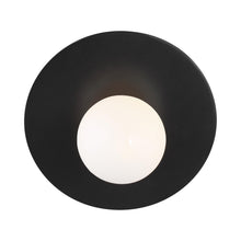 Load image into Gallery viewer, Nodes Angled Bath Wall Light in Midnight Black.
