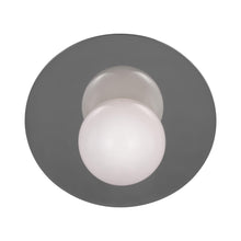 Load image into Gallery viewer, Nodes Angled Bath Wall Light in Polished Nickel.
