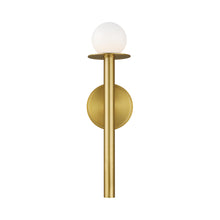 Load image into Gallery viewer, Nodes Bath Wall Light in Burnished Brass (1-Light).
