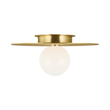 Load image into Gallery viewer, Nodes Flush Mount Ceiling Light in Burnished Brass (Medium).
