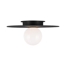 Load image into Gallery viewer, Nodes Flush Mount Ceiling Light in Midnight Black (Medium).
