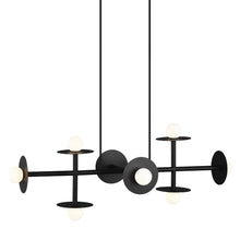 Load image into Gallery viewer, Nodes Linear Chandelier Detail.
