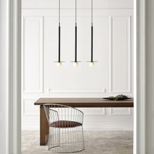 Load image into Gallery viewer, Nodes Pendant Light in exhibition.
