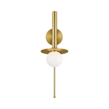 Load image into Gallery viewer, Nodes Pivot Bath Wall Light in Small/Burnished Brass.
