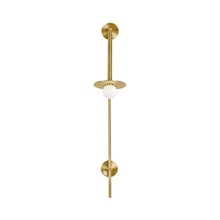 Load image into Gallery viewer, Nodes Pivot Bath Wall Light in Large/Burnished Brass.
