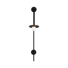 Load image into Gallery viewer, Nodes Pivot Bath Wall Light in Large/Midnight Black.
