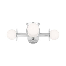 Load image into Gallery viewer, Nodes Semi Flush Mount Ceiling Light in Polished Nickel.
