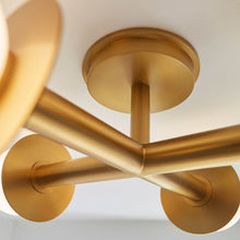 Load image into Gallery viewer, Nodes Semi Flush Mount Ceiling Light in Detail.
