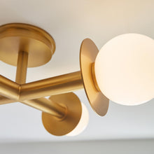Load image into Gallery viewer, Nodes Semi Flush Mount Ceiling Light in Detail.
