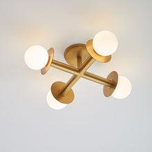 Load image into Gallery viewer, Nodes Semi Flush Mount Ceiling Light in Detail.
