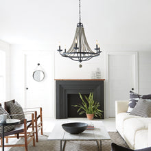 Load image into Gallery viewer, Nori Chandelier in living room.
