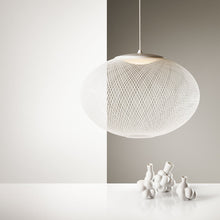 Load image into Gallery viewer, NR2 LED Pendant Light in exhibition.
