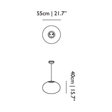 Load image into Gallery viewer, NR2 LED Pendant Light - line drawing.
