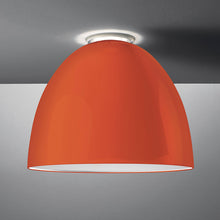 Load image into Gallery viewer, Nur Ceiling Light in Gloss Orange/Classic/incandescent.
