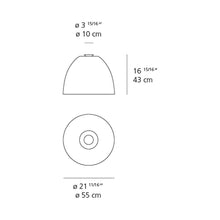 Load image into Gallery viewer, Nur Ceiling Light - line drawing.

