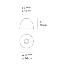 Load image into Gallery viewer, Nur Ceiling Light - line drawing.
