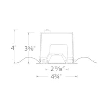 Load image into Gallery viewer, Ocular 3.0 Square Adjustable LED Recessed Trim - line drawing.
