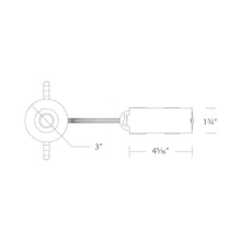 Load image into Gallery viewer, Ocularc 1.0 Round Open Reflector LED Recessed Trim - line drawing.
