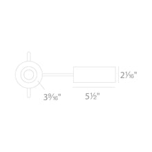 Load image into Gallery viewer, Ocularc 2.0 Round Adjustable 11W LED Recessed Trim - line drawing.
