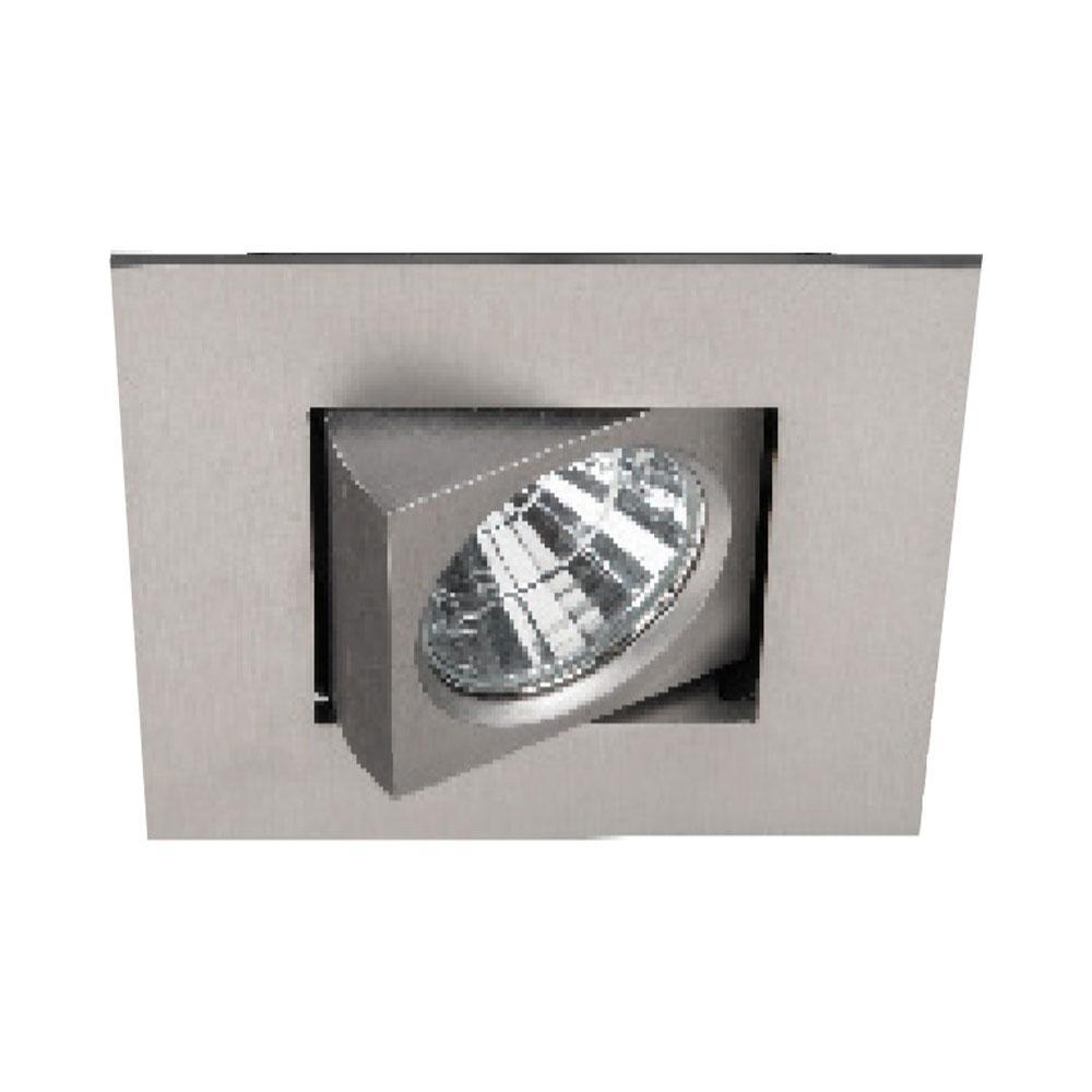 Ocularc 2.0 Square Adjustable 9W LED Recessed Trim in Brushed Nickel.
