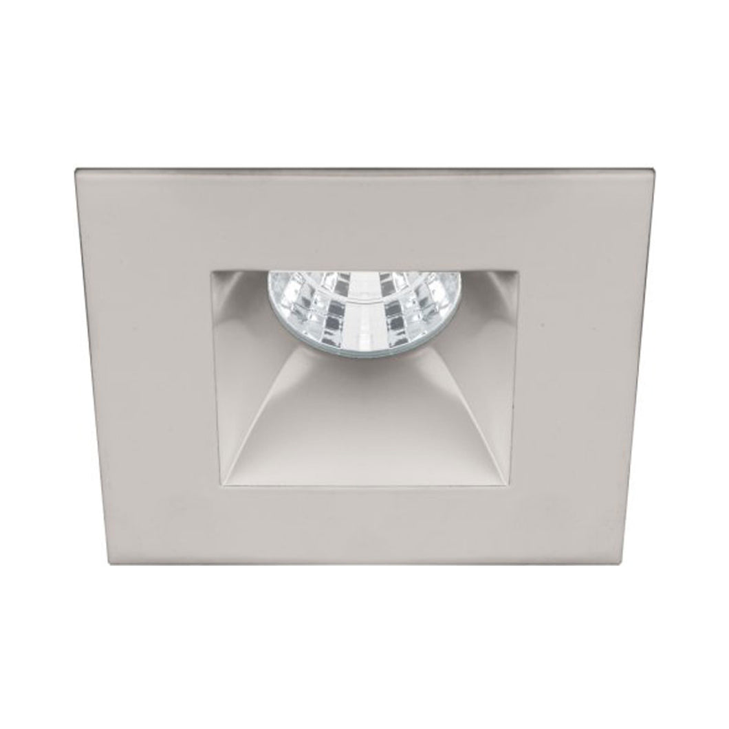 Ocularc 2.0 Square Open Reflector 9W LED Recessed Trim in Brushed Nickel.