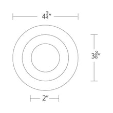 Load image into Gallery viewer, Ocularc 3.5 Round Adjustable Downlight LED Recessed Trim - line drawing.
