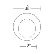 Load image into Gallery viewer, Ocularc 3.5 Round Wall Wash Trimless LED Recessed Trim - line drawing.
