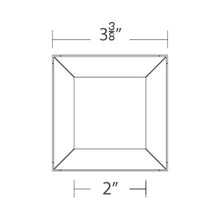 Load image into Gallery viewer, Ocularc 3.5 Square Adjustable Downlight Trimless LED Recessed Trim - line drawing.
