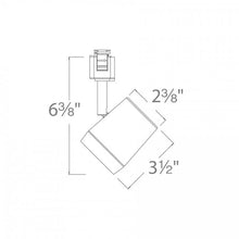 Load image into Gallery viewer, Ocularc 7011 LED Track Head - line drawing.
