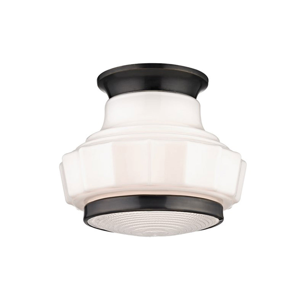 Odessa Semi-Flush Mount Ceiling Light in Old Bronze.