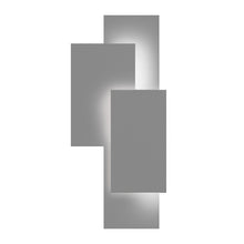 Load image into Gallery viewer, Offset Panels™ Outdoor LED Wall Light in Textured Gray.
