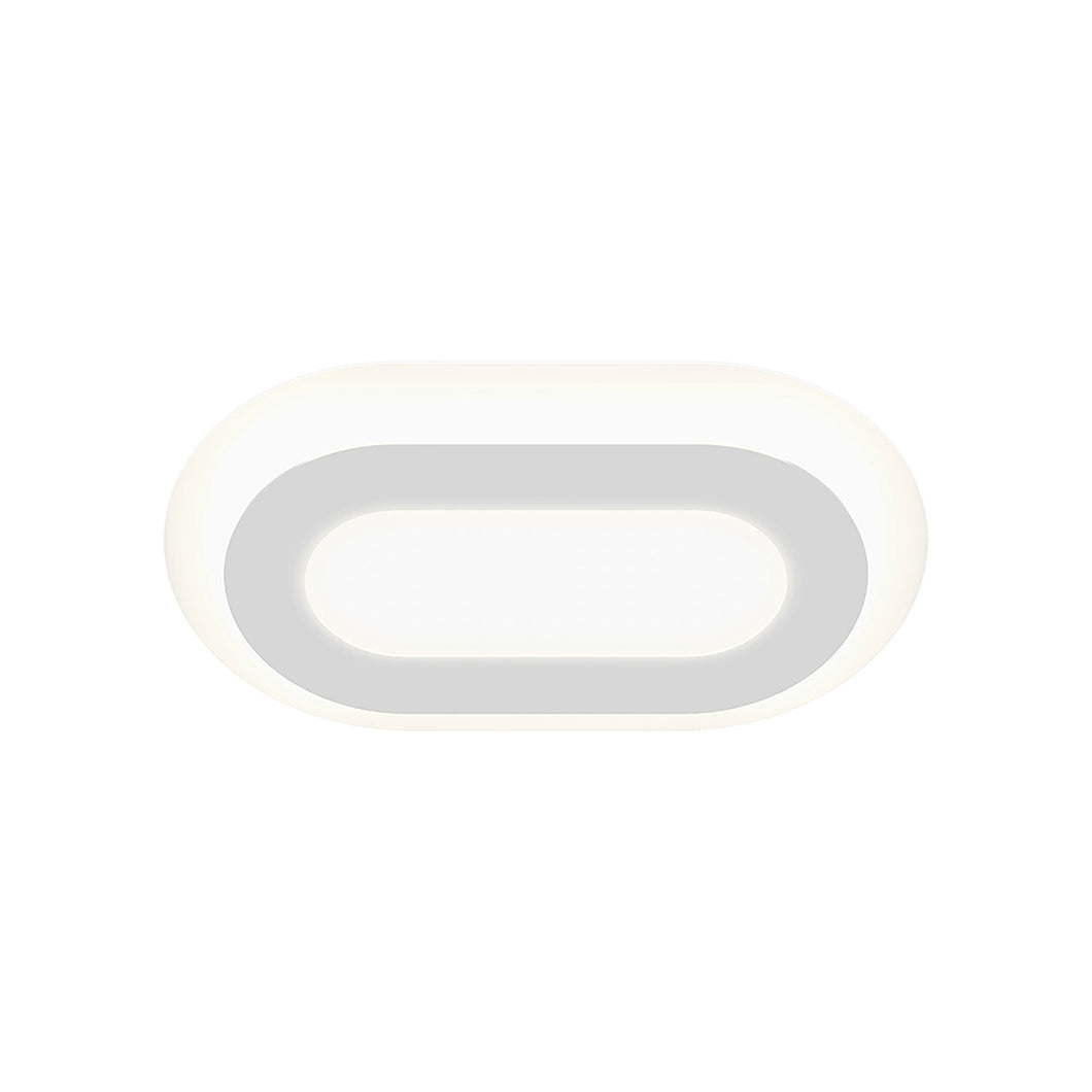Offset™ Racetrack LED Flush Mount Ceiling Light in Small/Racetrack.