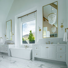 Load image into Gallery viewer, Olivia Wall Light in bathroom.
