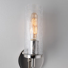Load image into Gallery viewer, Olivia Glass Wall Light Detail.
