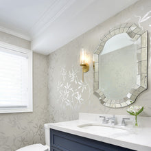 Load image into Gallery viewer, Olivia Wall Light in bathroom.
