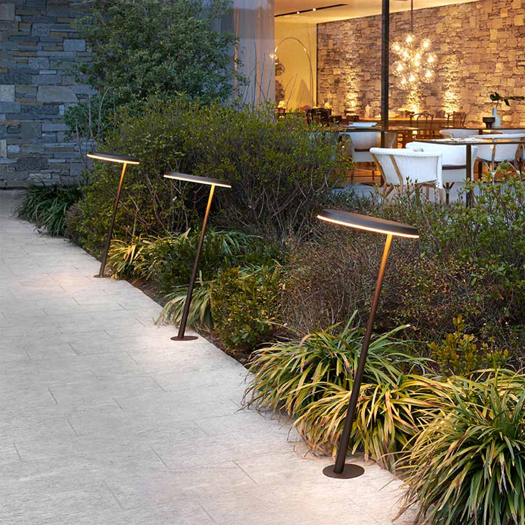 Amanita LED 319 Outdoor Path Light in outside area.