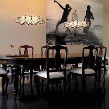 Load image into Gallery viewer, Fiore Pendant Light in dining room.
