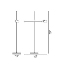 Load image into Gallery viewer, G.O. LED Floor Lamp - line drawing.
