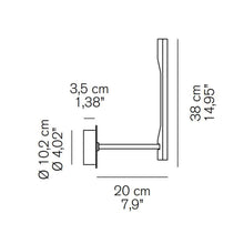 Load image into Gallery viewer, Ilo LED Wall Light - line drawing
