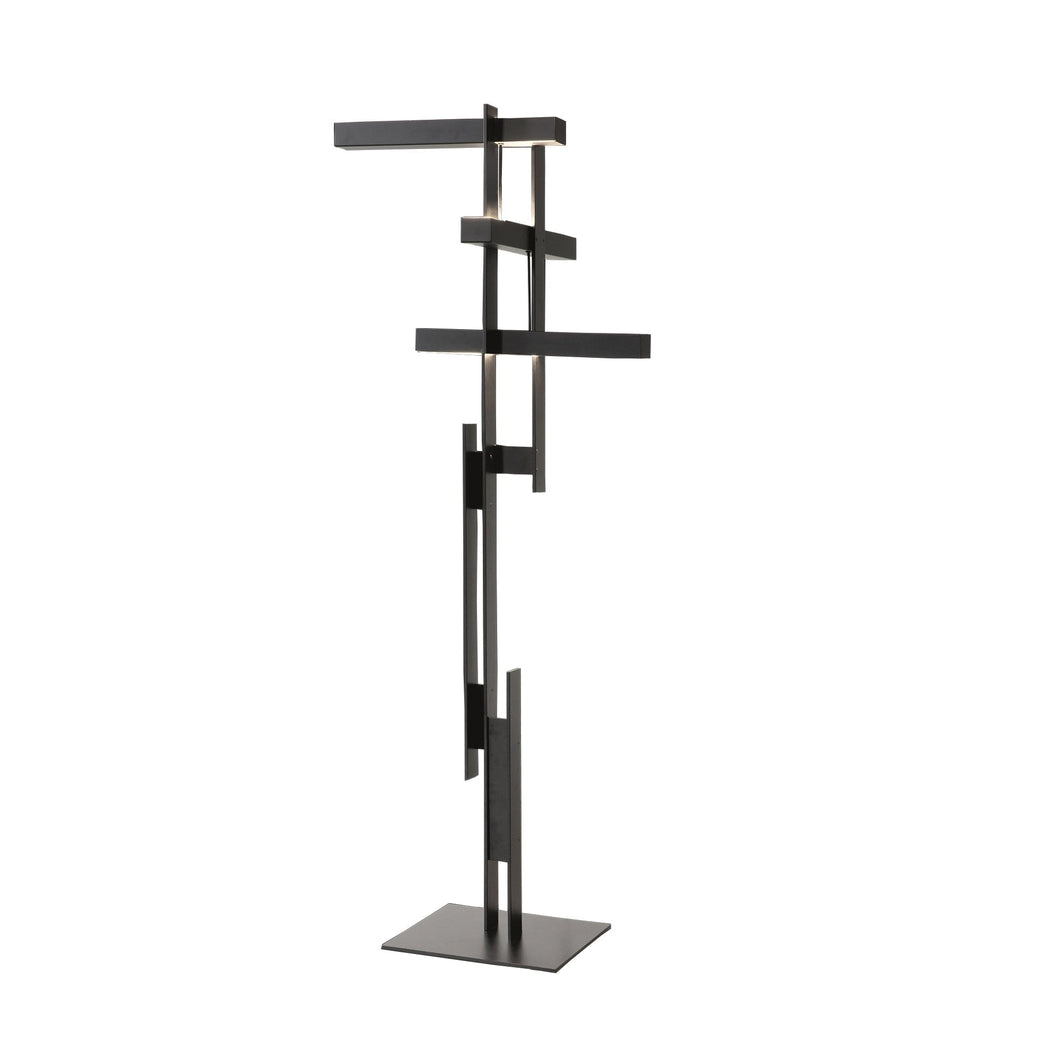 Las LED Floor Lamp in Matt Black.