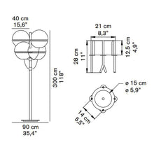 Load image into Gallery viewer, Lyndon Outdoor Floor Lamp - line drawing.
