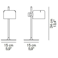 Load image into Gallery viewer, Mini Coupe LED Table Lamp - line drawing
