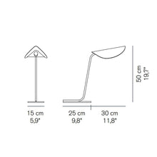 Load image into Gallery viewer, Plume Table Lamp - line drawing.
