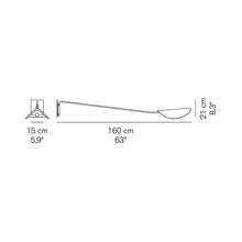 Load image into Gallery viewer, Plume Wall Light - line drawing.
