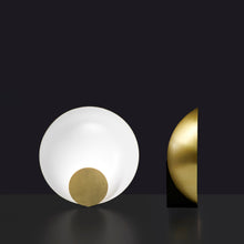 Load image into Gallery viewer, Siro LED Table Lamp in Satin Gold Glaze (Small).
